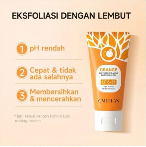 Orange Enzymes Exfoliating Brightening Gel (LF16-35) – High Activity Mild Exfoliation Skincare Gel - 50g