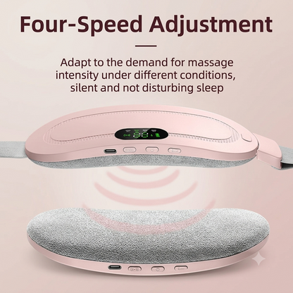 Portable Menstrual Heating Pad Belt for Women – Electric Period Pain Relief Massager with 4 Massage Modes